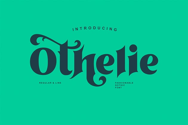 Othelie: Bold Tattoo Font