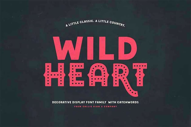 Wild Heart Decorative Display Family