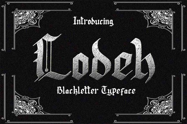 Lodeh Black Letter Typeface