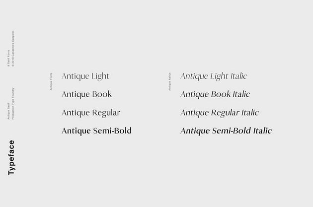 Antique Serif Typeface