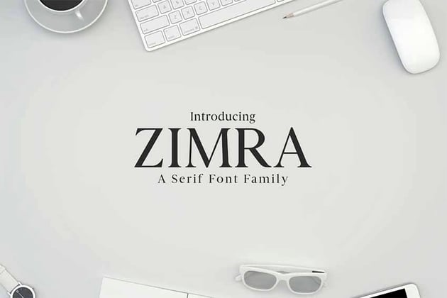 Zimra Serif Fonts Family