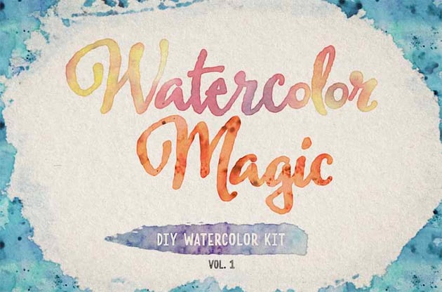 Watercolor Magic Text Effect Photoshop