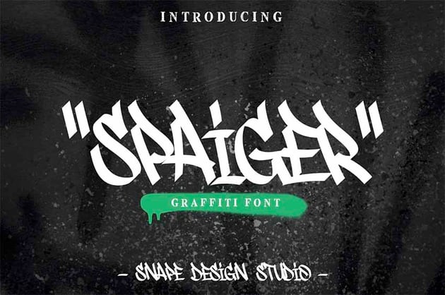Cursive Graffiti Font