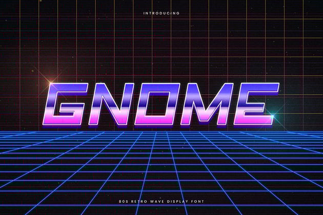 Gnome: 80s Retro Type Font 