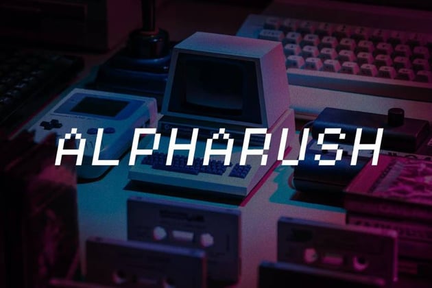 Alpharush Retro Video Game Font 