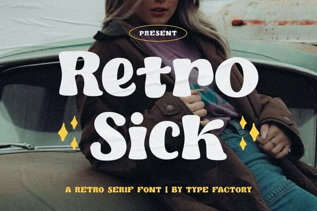 Retro Sick: A Retro Serif Font 