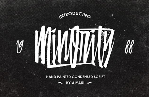 Minority Modern Retro Grunge Font 