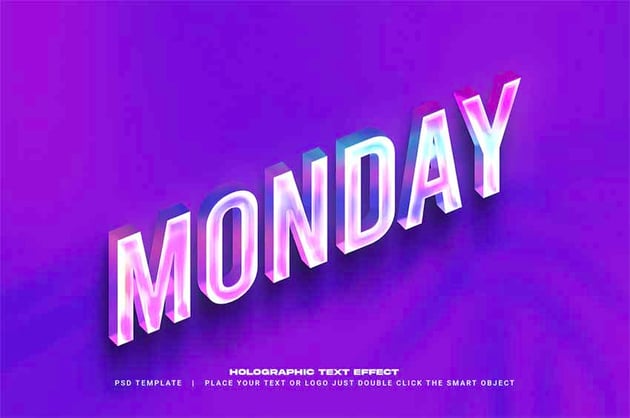 3D Text Effect Photoshop