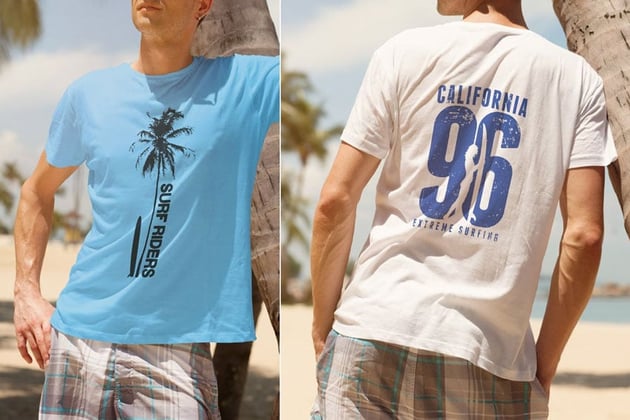 Crew Neck T-Shirt Mock Up