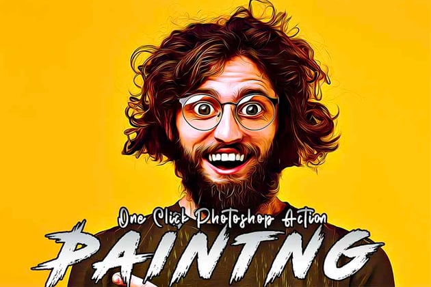 Comic Portrait Action