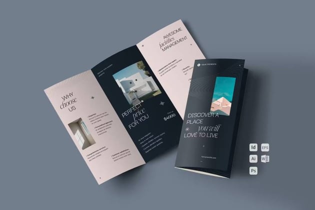 Tropo: Trifold Template Brochure for Microsoft Word