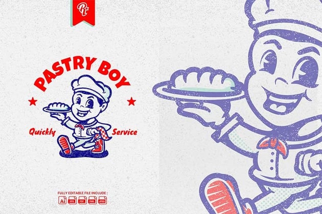 Cute Bakery Logo Design