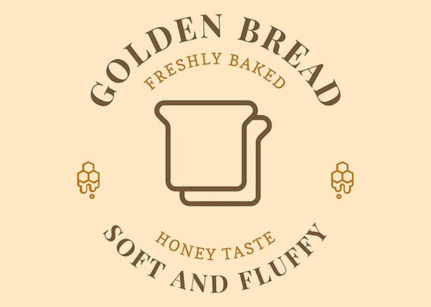 Modern Bakery Logo With a Bread Icon