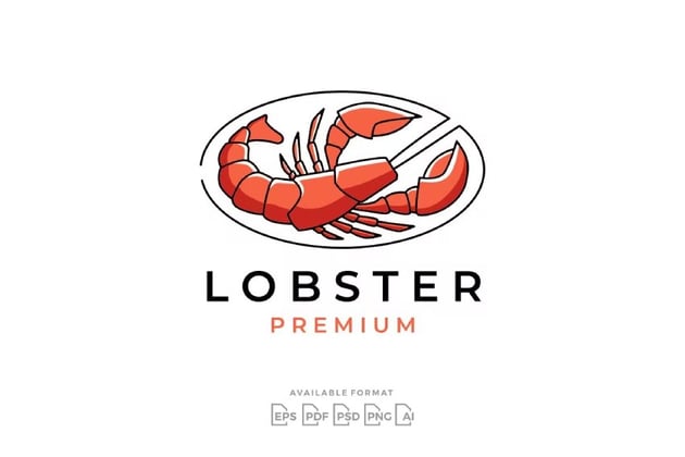 Modern Lobster Seafood Restaurant Logo