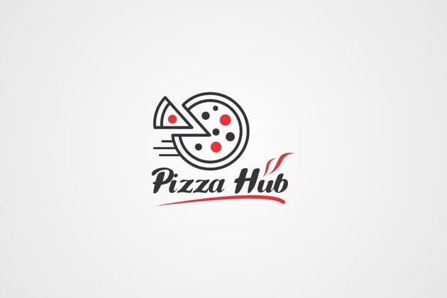 Cool Pizza Hub Restaurant Logo