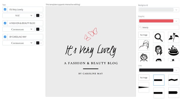 Beauty Logo Maker for Bloggers