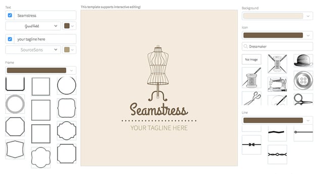 Seamstress Logo Design Template