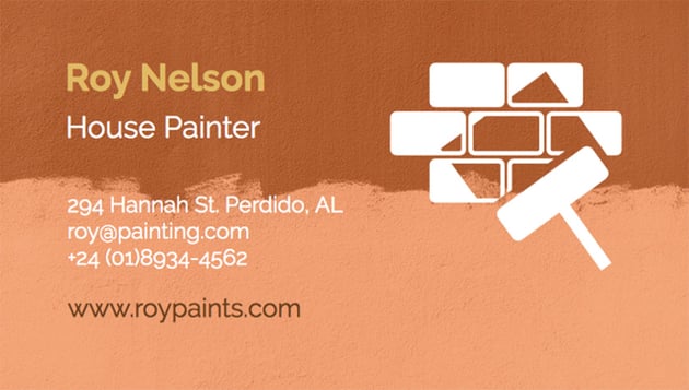 Business Card Maker for House Painters
