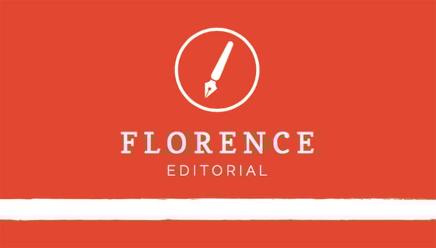 Business Card Template for Publishing Industry with Typewriter Images