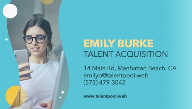 Business Card Template for an HR Company