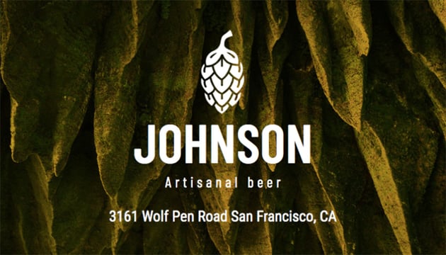 Online Business Card Maker for a Craft Brewery