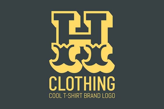 Cool T-Shirt Brand Logo Design Template