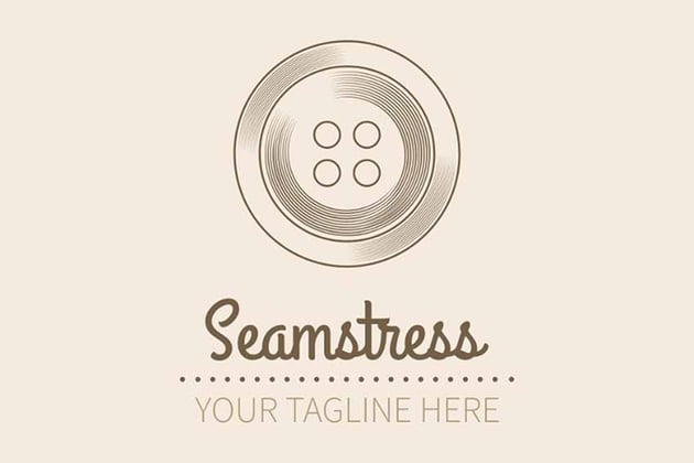 Seamstress Logo Design Template