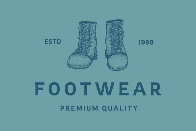 Vintage Footwear: Logo for Clothing Brand