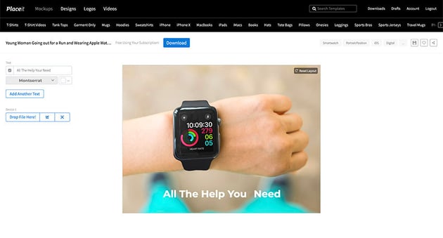 Customise Your Smartwatch Mockup Template