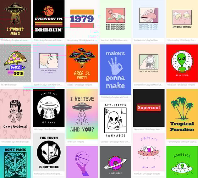 Select A Retro T Shirt Design