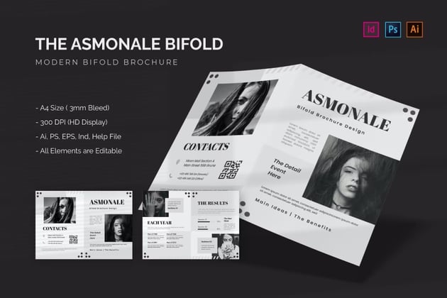 Asmonale Photoshop Brochure Template