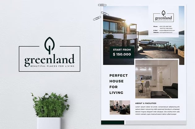 Greenland Real Estate Flyer Examples 