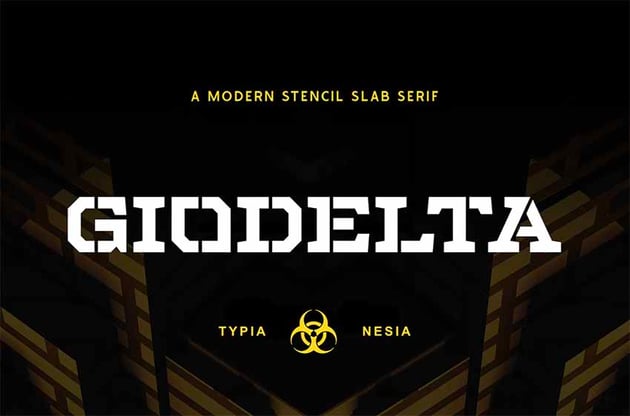 Giodelta Military Game Font
