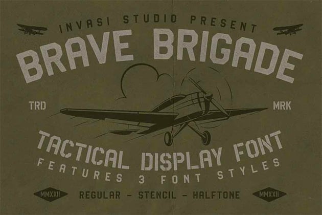 Brave Brigade US Navy Font