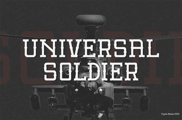 Universal Soldier Decorative Slab Serif