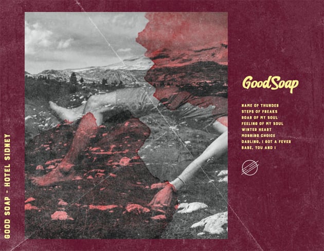 Rock Album Back Cover Creator with a Rugged-Texture Filter