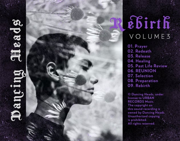 Goth CD Album Back Cover Featuring a Nostalgic Picture