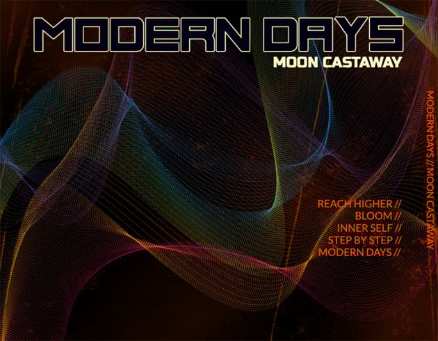 Rock Album Back Cover Design Template