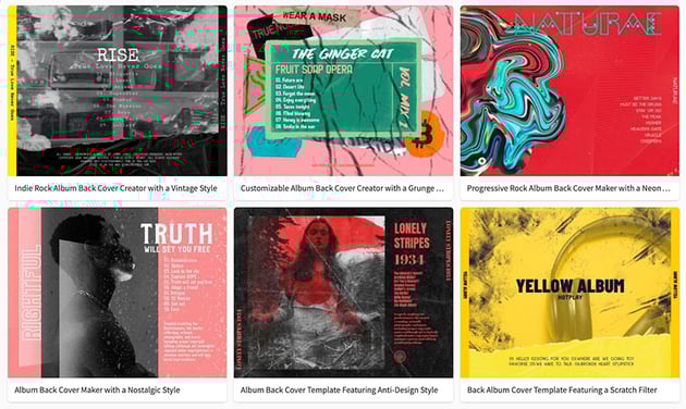 Review the templates 