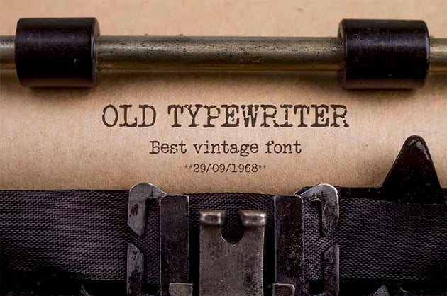 Old Typewriter Font