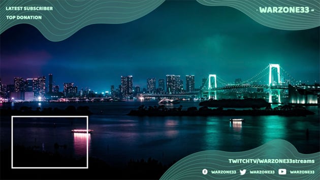 Twitch Facecam Border PNGs for OBS