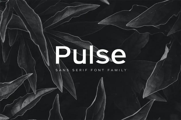 Pulse a Modern Sans-Serif Typeface