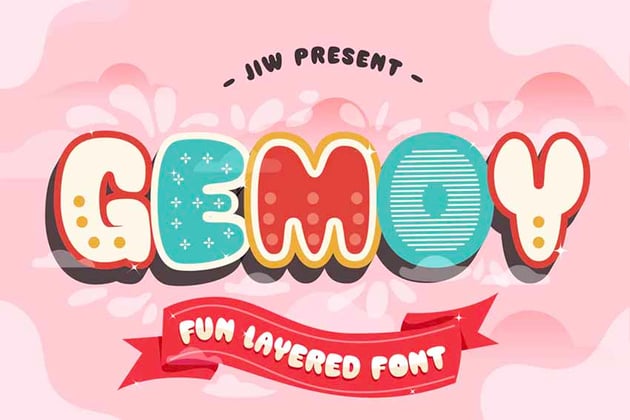Gemoy Fun Layered Font