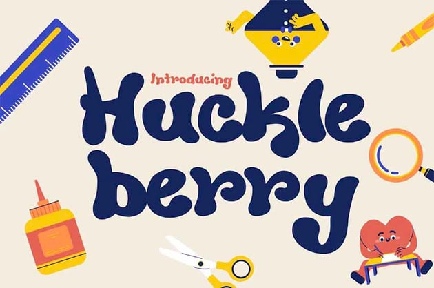 Huckleberry Fun Word Fonts