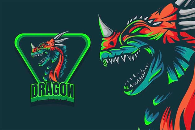 Dragon Symbol Logo