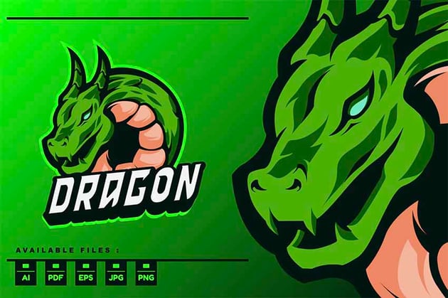 Dragon Logo Vector