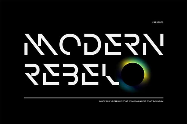 Modern Rebel Futuristic Block Font