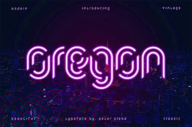 Oregon Futuristic Fonts