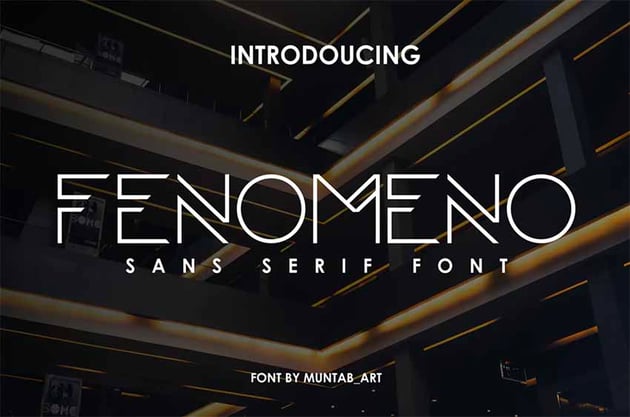 Fenomeno Futuristic Space Font 