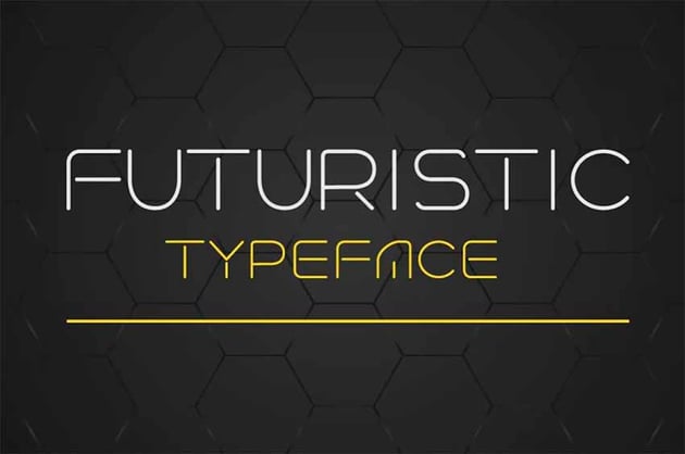 Futuristic Linear Fonts
